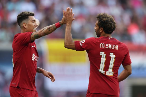 Mohamed Salah and Roberto Firmino