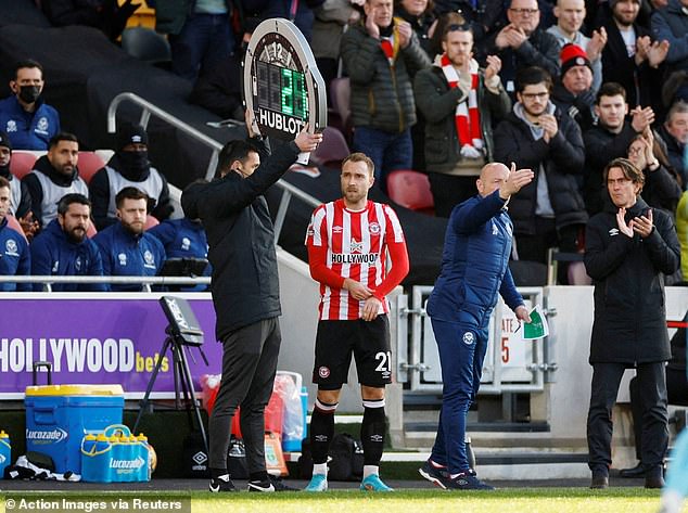 Eriksen eventually made his return to football with Brentford after heading back to England