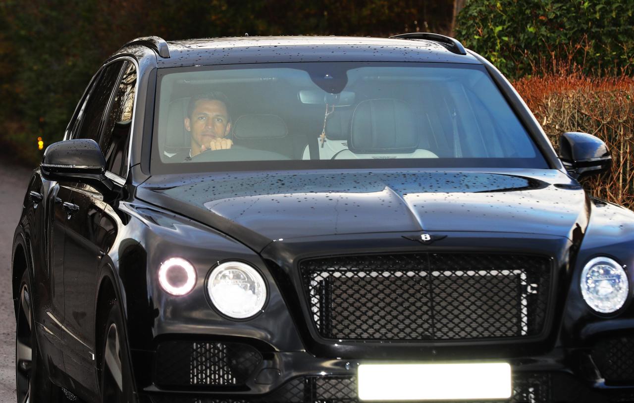  Ex-Man Utd star Alexis Sanchez has an impressive fleet of cars that includes this Bentley Bentayga